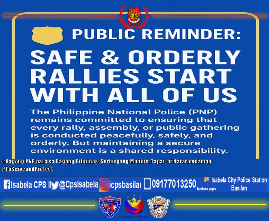 🛡️ 𝗣𝗨𝗕𝗟𝗜𝗖 𝗥𝗘𝗠𝗜𝗡𝗗𝗘𝗥:... - Isabela City Police Station PRO9 | Facebook