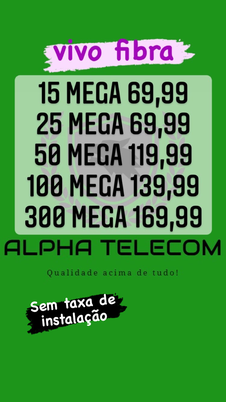 ALPHA TELECOM - Destrave sua internet 🔄 Melhor internet... | Facebook