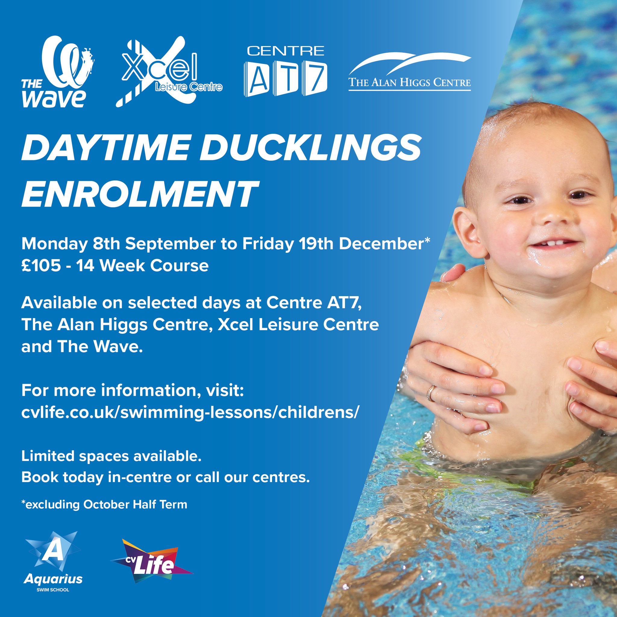📣 Daytimg Duckling Enrolment is now... - The Wave Coventry | Facebook