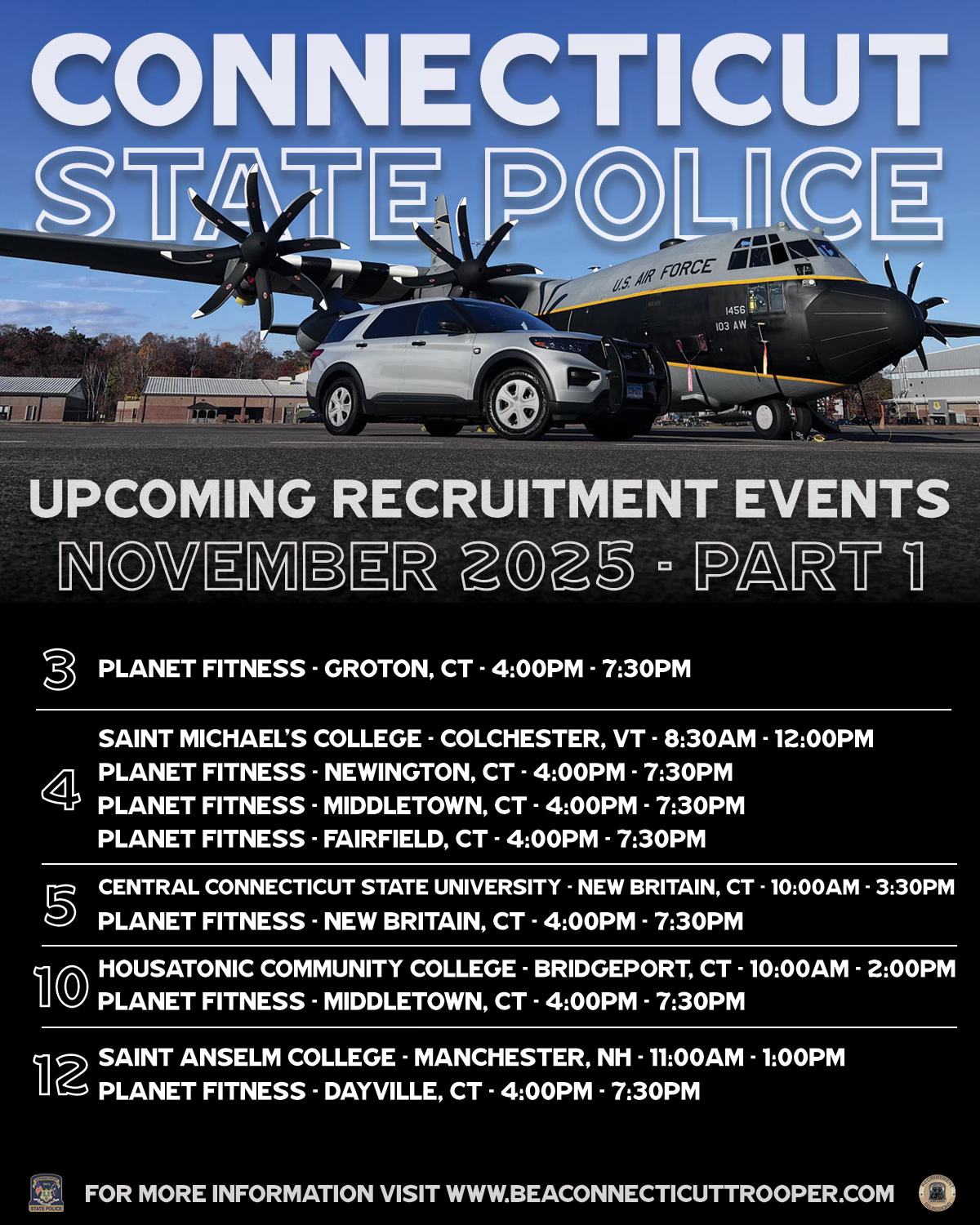 Connecticut State Police-Recruitment &amp; Selections | Meriden CT