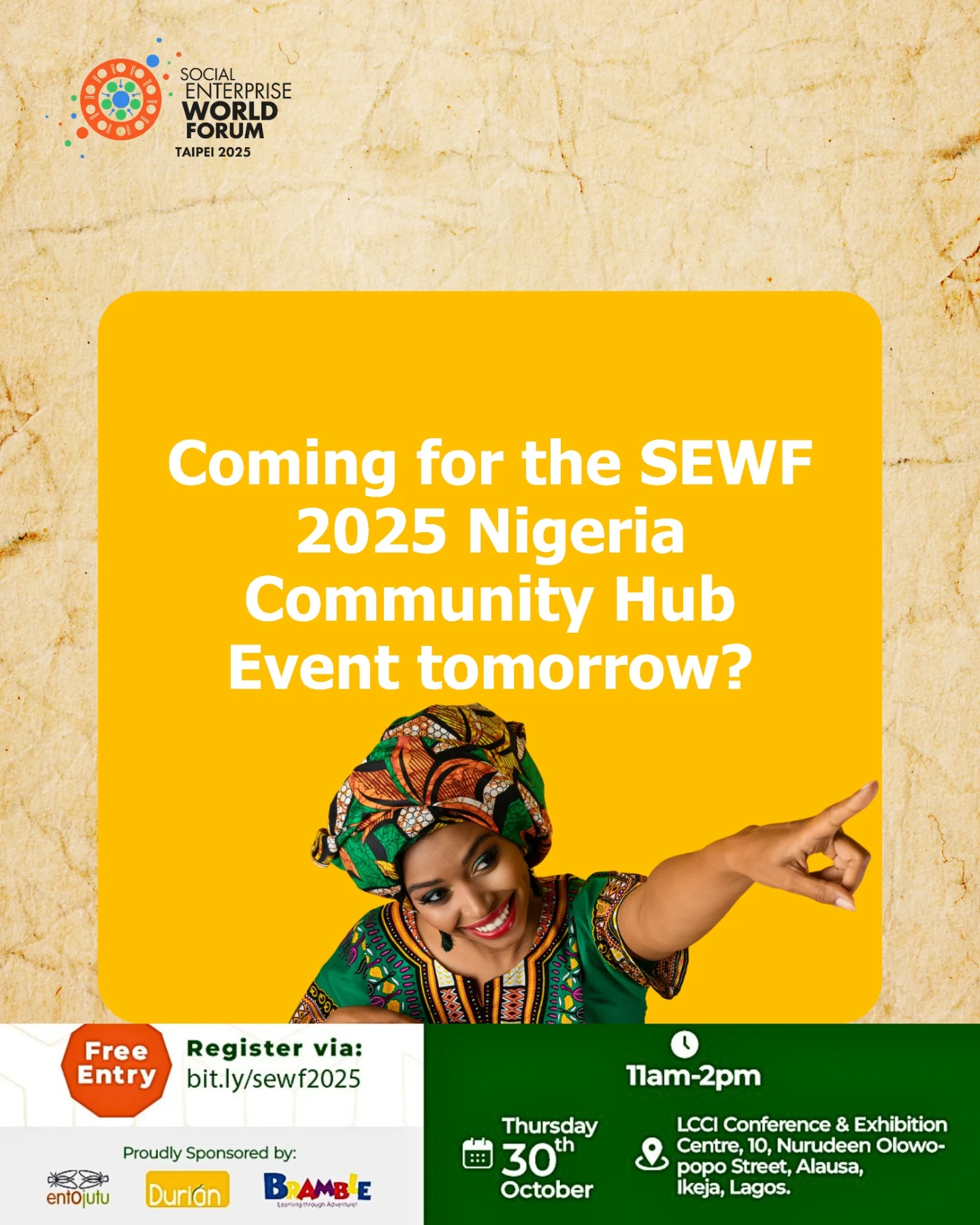 Durian NG - The SEWF 2025 Nigeria Community Hub is... | Facebook