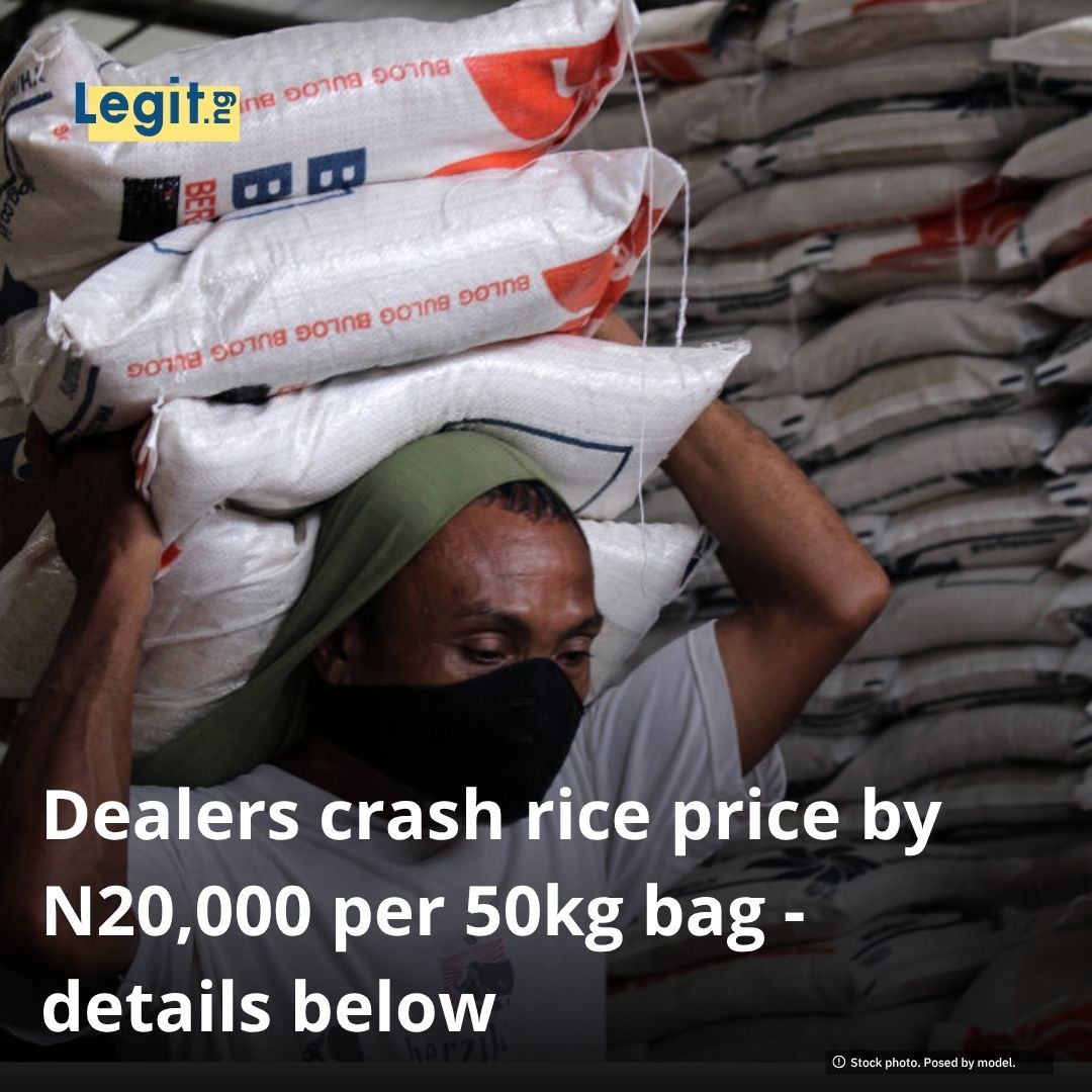 Legit.ng - The price of rice has seen a significant drop,... | Facebook