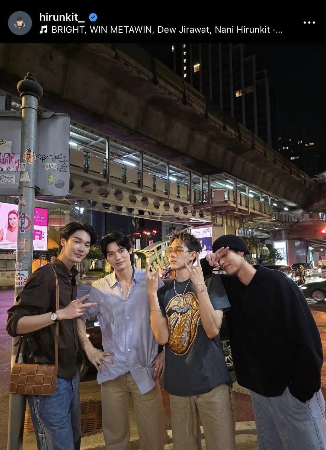 F4Thailand: Bright, Win, Dew, and Nani.
