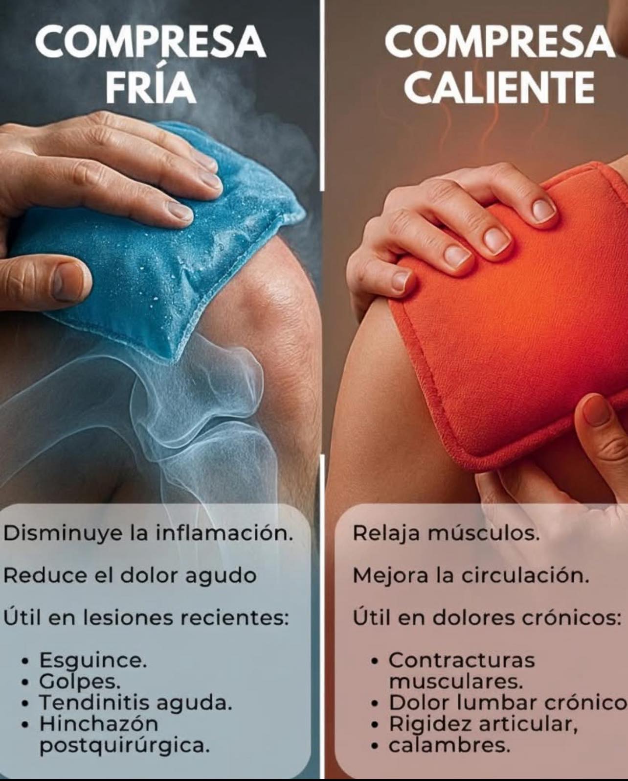 Canival_999 - ¿Frío o calor? La compresa correcta puede marcar la ...