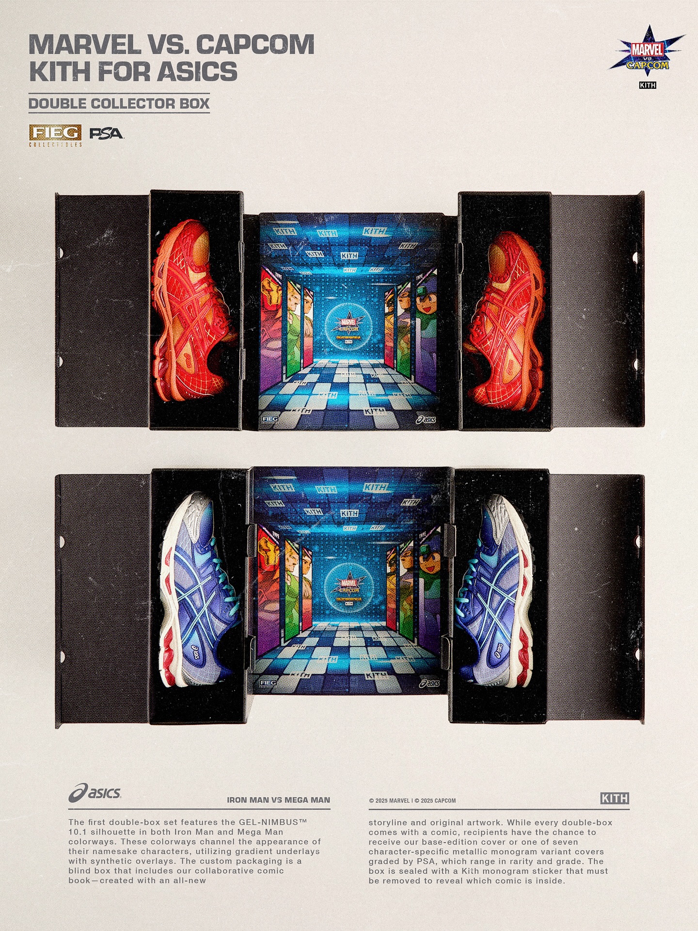 Marvel vs. Capcom | Kith for ASICS & PSA We've designed six models