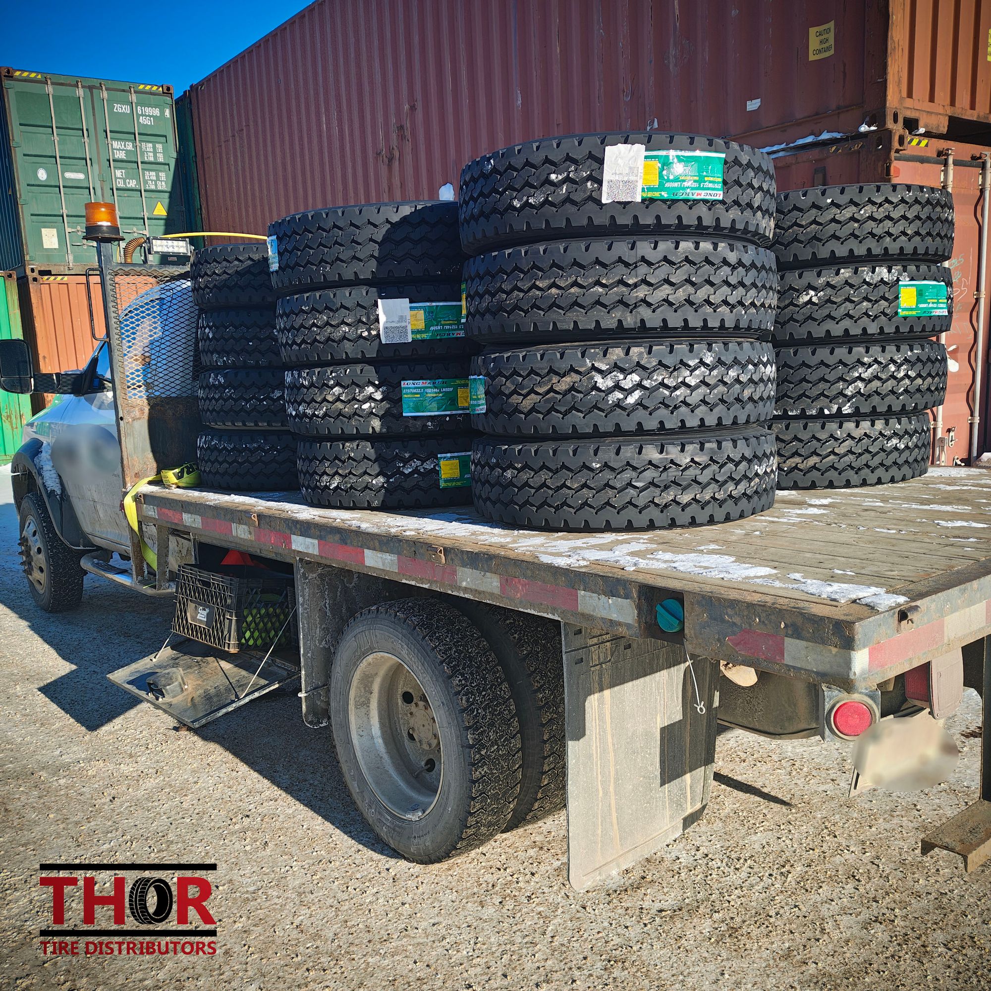Thor - Another big order of 24 heavy duty trailer tires loaded and ...