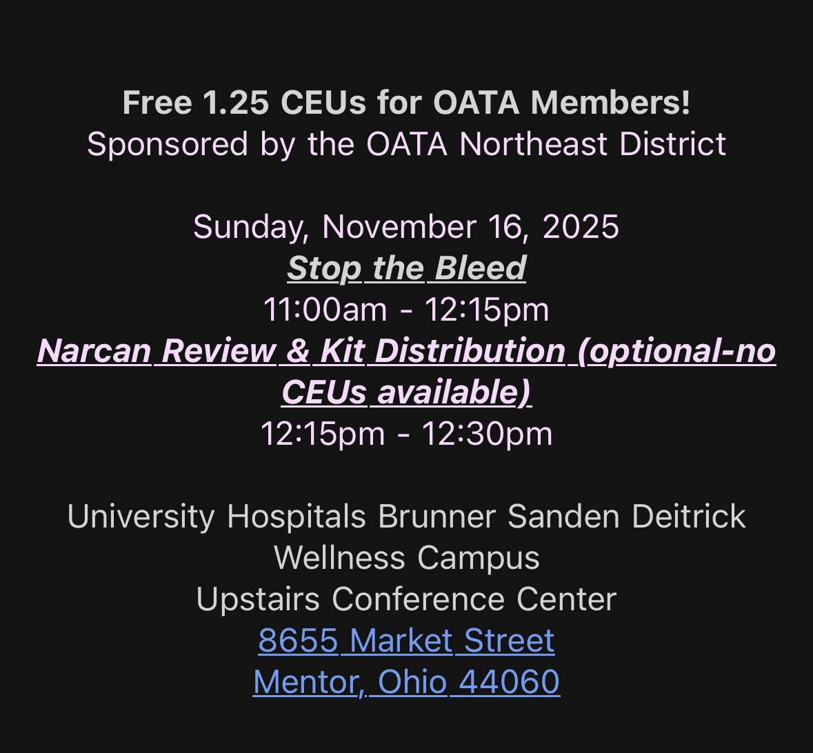 Ohio Athletic... - Ohio Athletic Trainers' Association