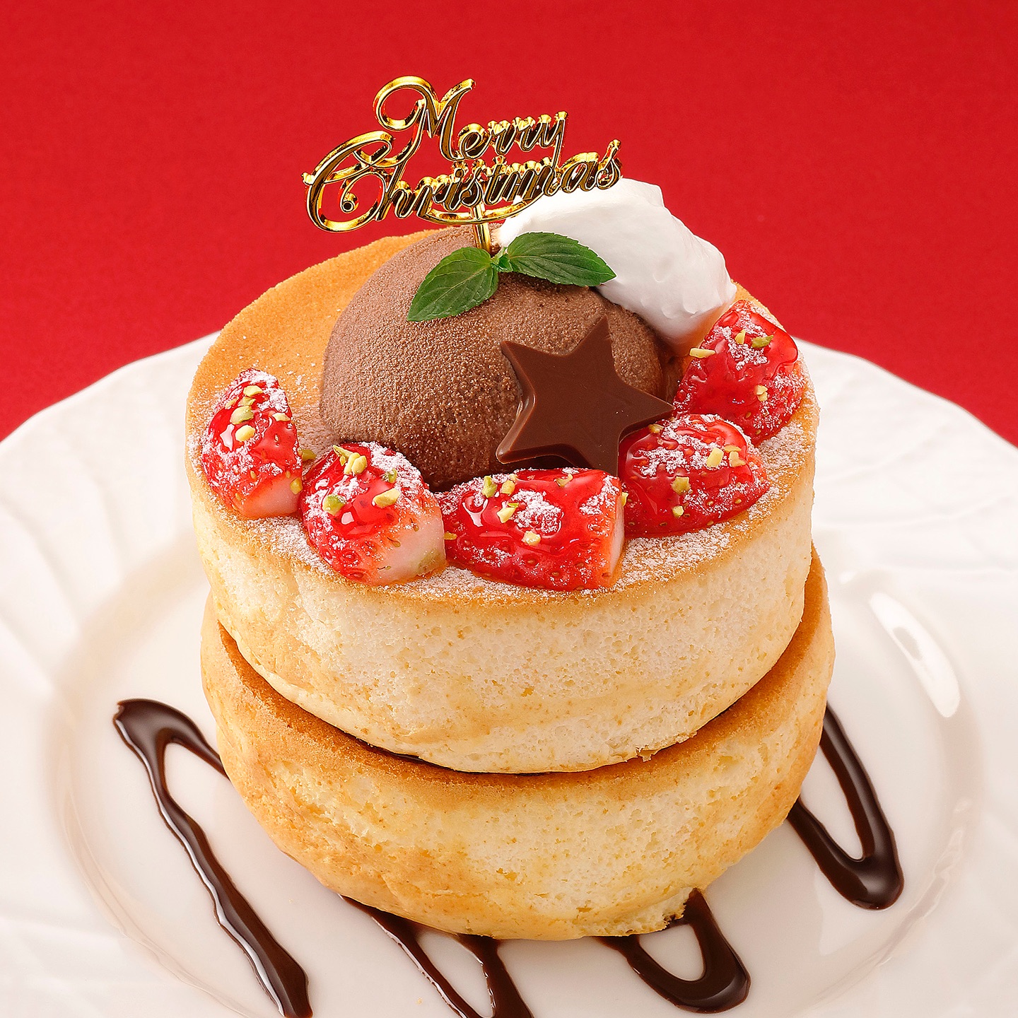 10F 星乃珈琲店 ＼期間限定メニュー／クリスマススフレパンケーキ