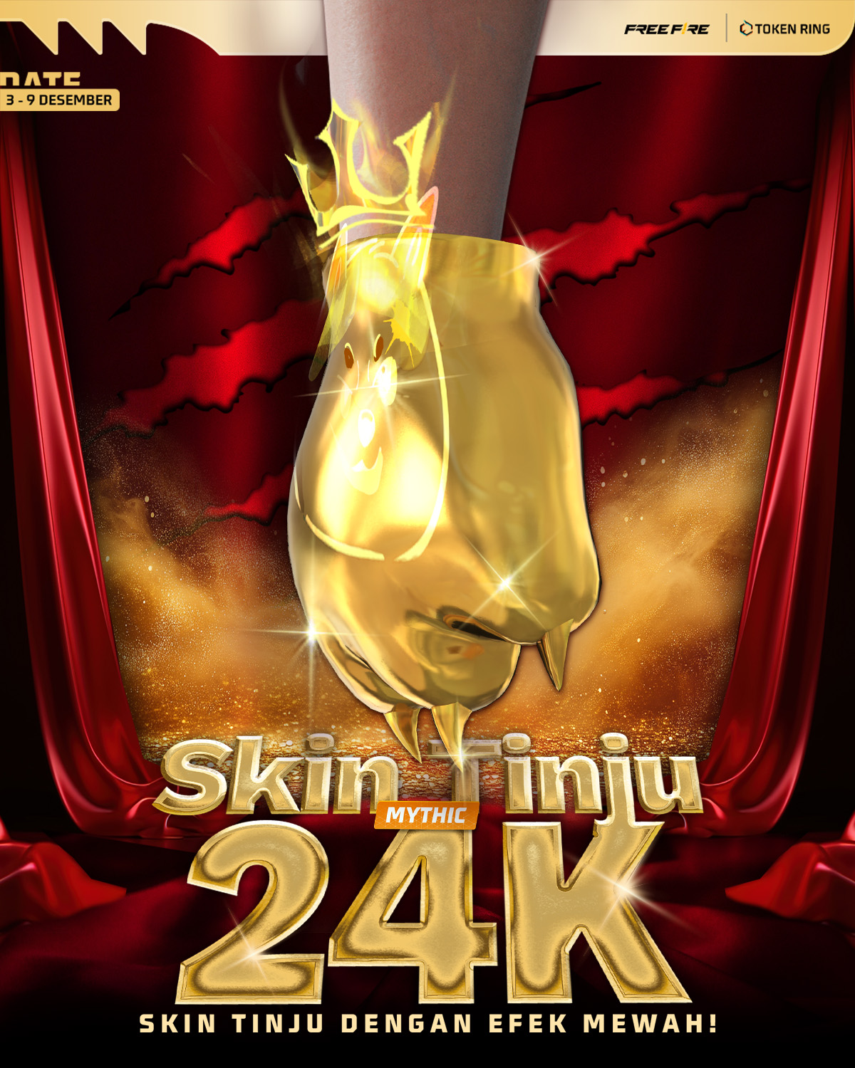 Fist 24K Berkilau siap jadi milik... - Garena Free Fire | Facebook