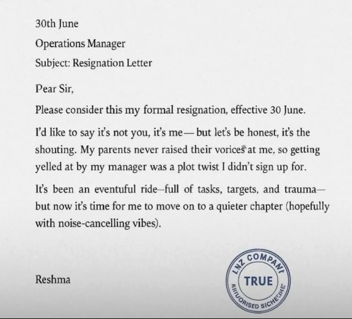 Tunel Comms - As seen on LinkedIn 😂😂😂 Gen Z resignation 😂😂😂 | Facebook