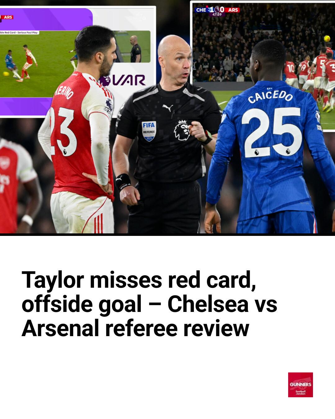 Arsenal - All the big decisions made by Anthony Taylor and his VAR team ...