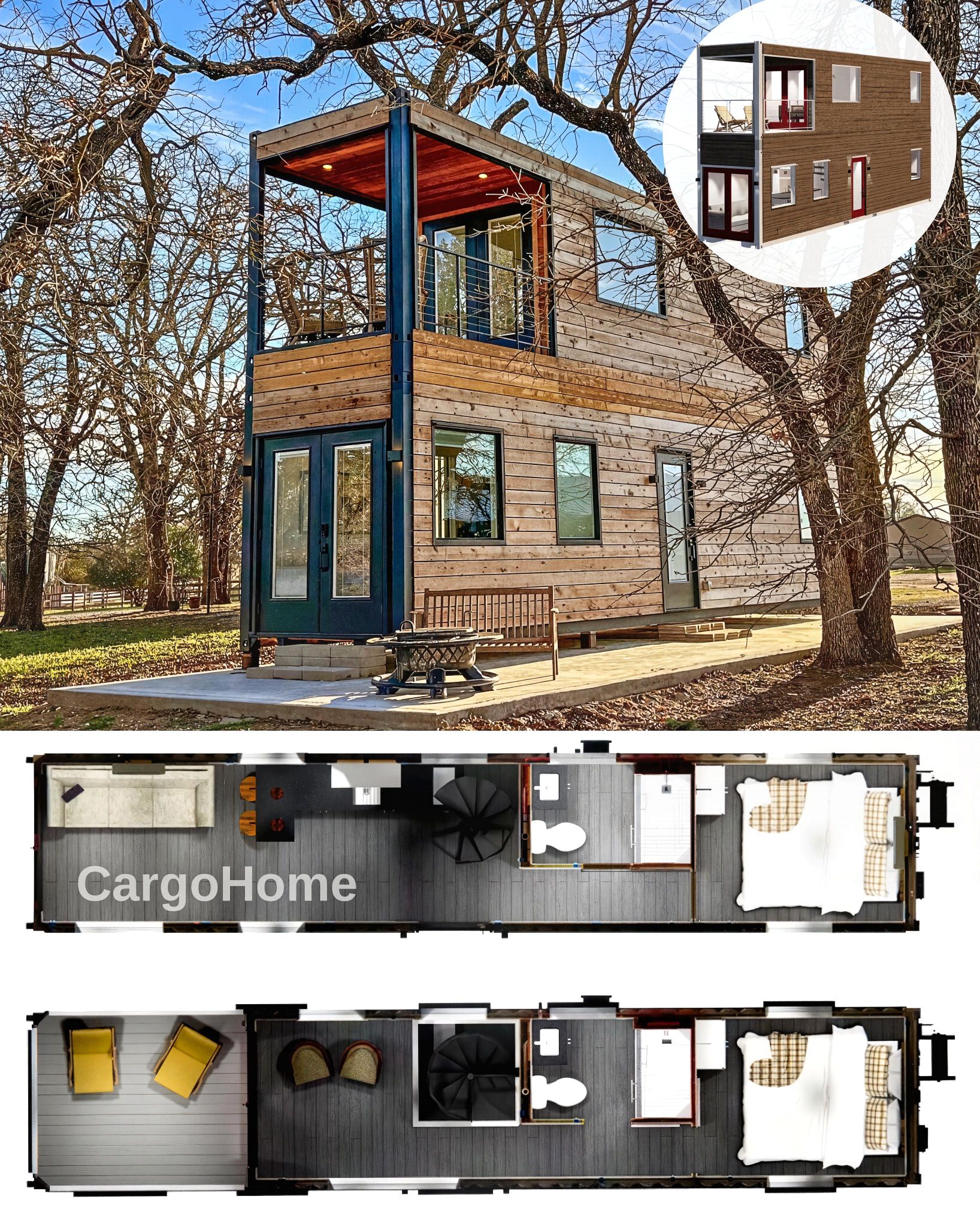 Shipping - Tiny But Mighty: A Two-Story Container Home That Doubles the ...