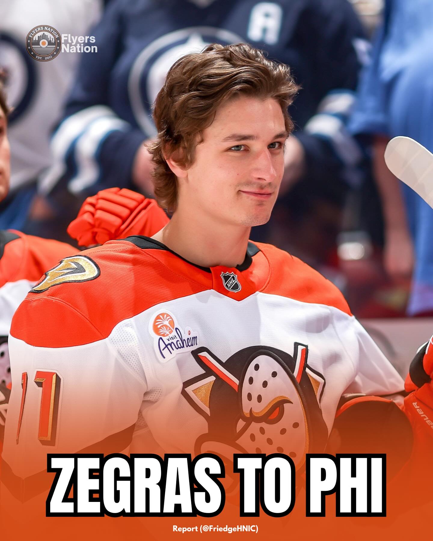 The Philadelphia Flyers have acquired 24-year-old center Trevor