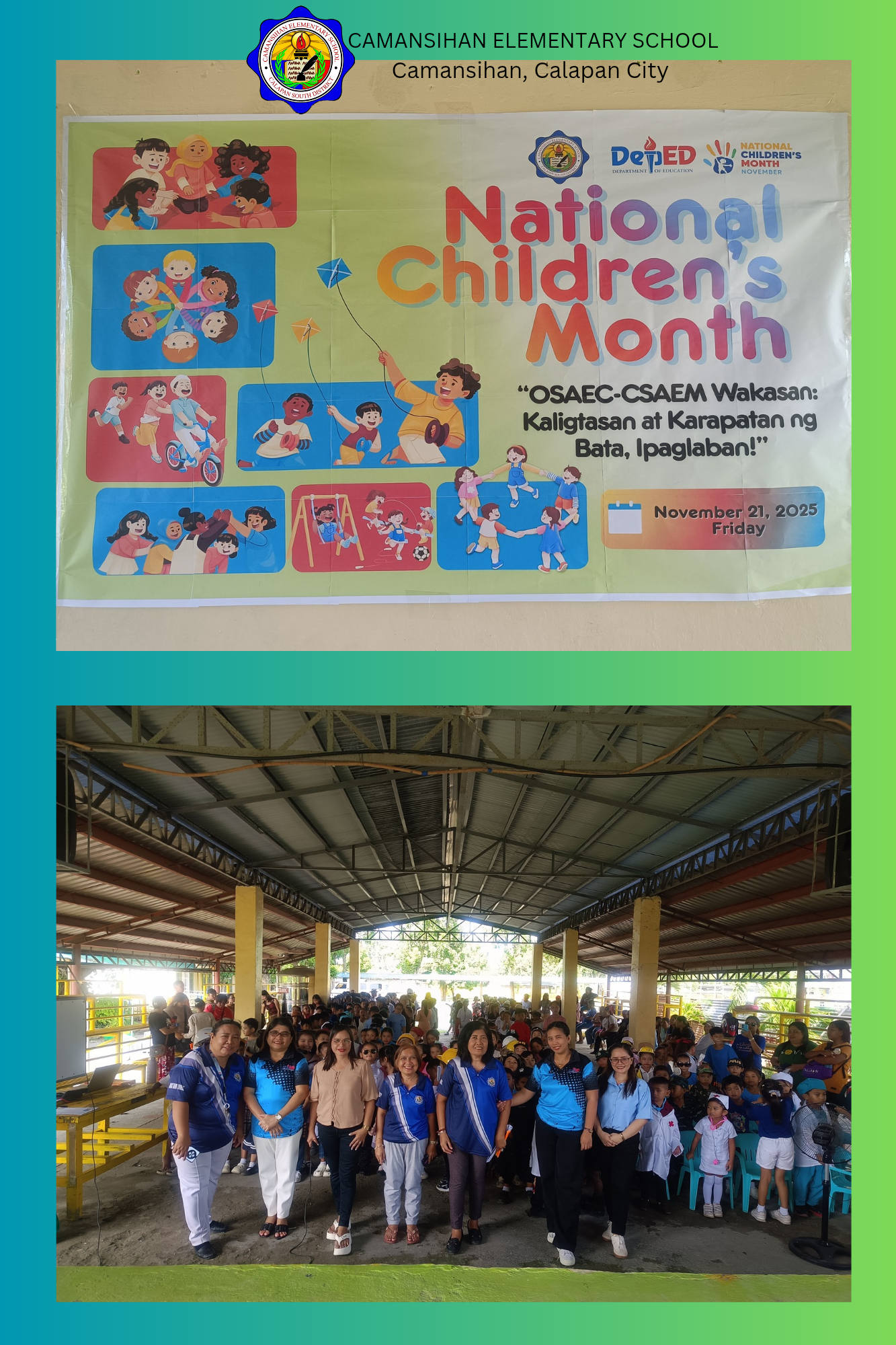 DepEd-Cal... - DepEd-Calapan City-Camansihan Elementary School
