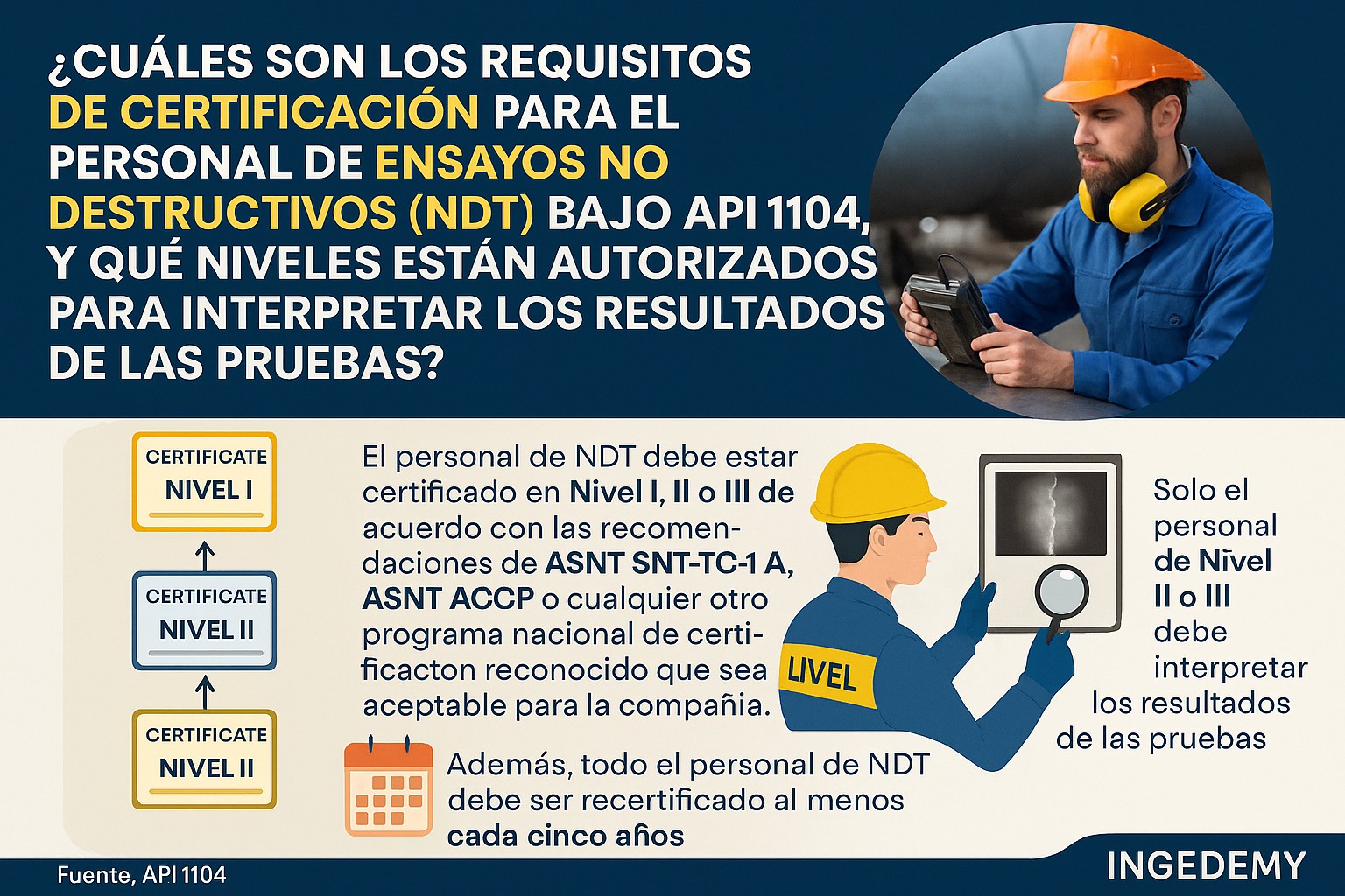 Ingedemy - FLASH NORMAS ⚡. API RP 573. inspección de calderas y ...