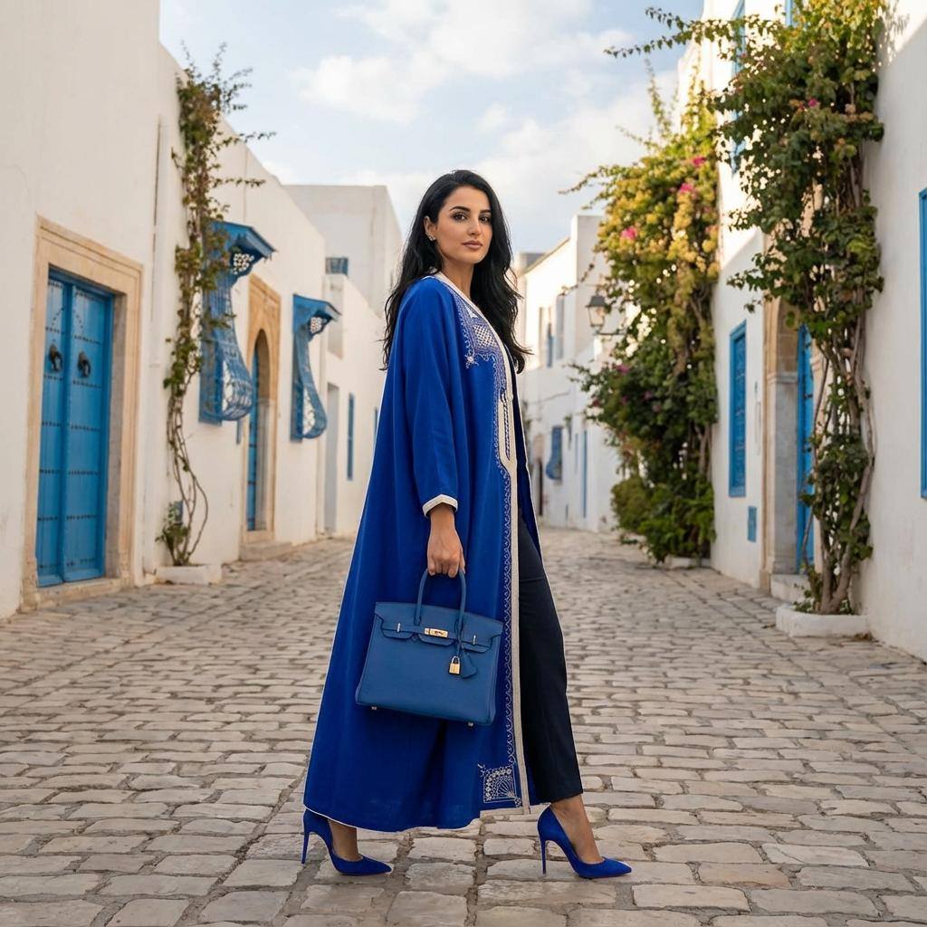 Fadhila l'Original - Maryoul Fadhila Blanc Bleu😍 Disponible dans nos ...