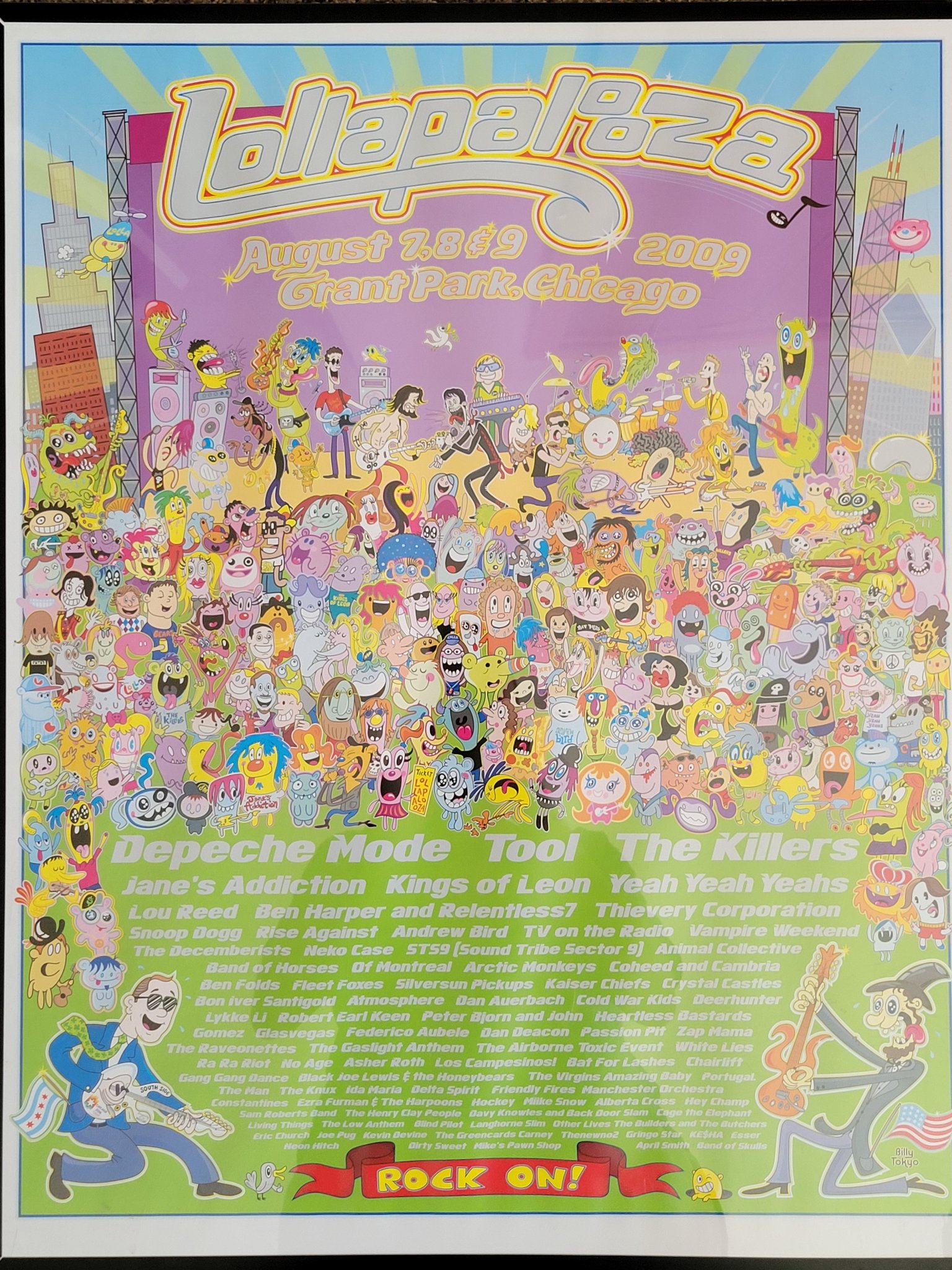 Original lollapalooza 92 poster finally in a frame!