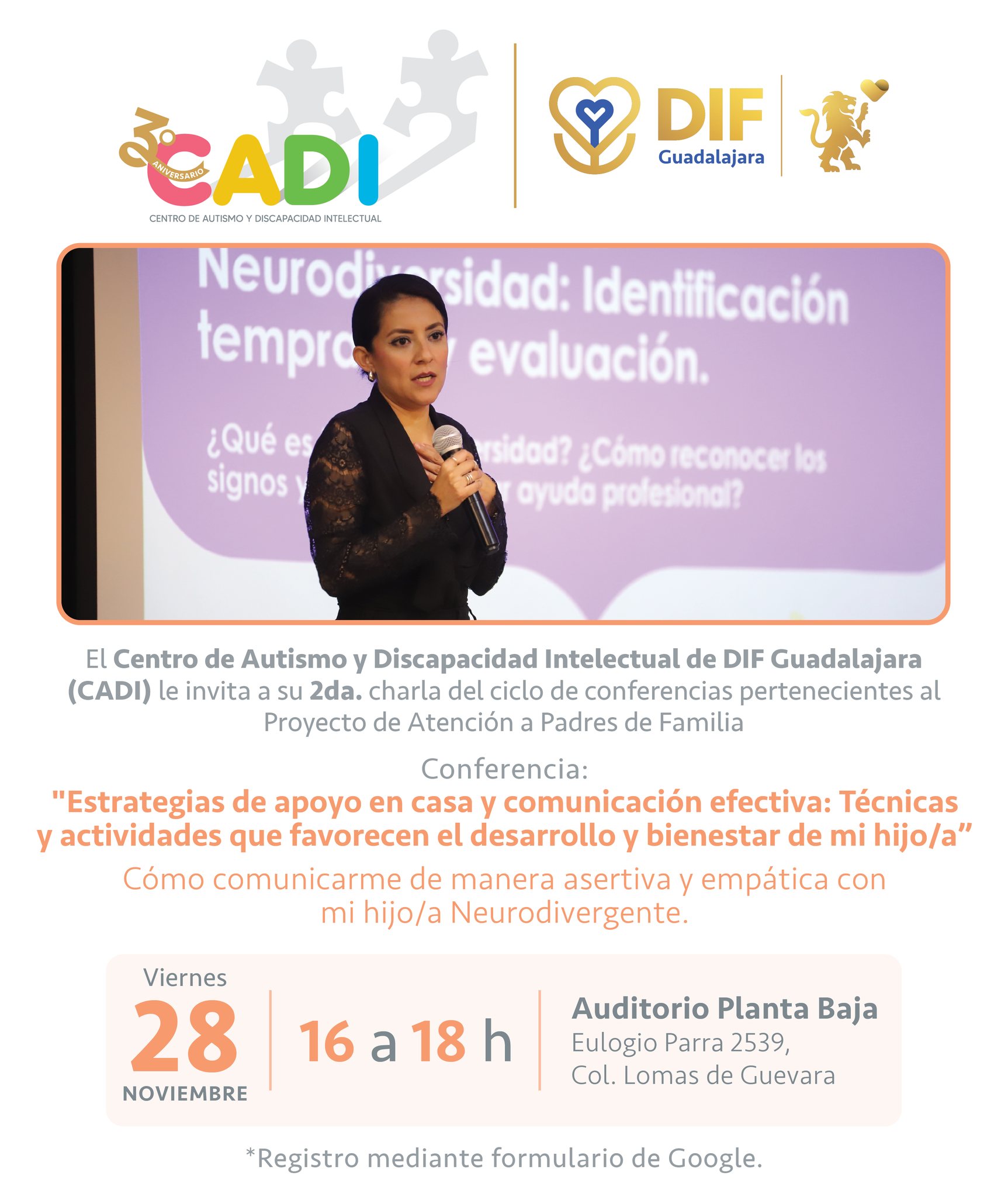 DIF - Participa en la segunda conferencia de CADI 