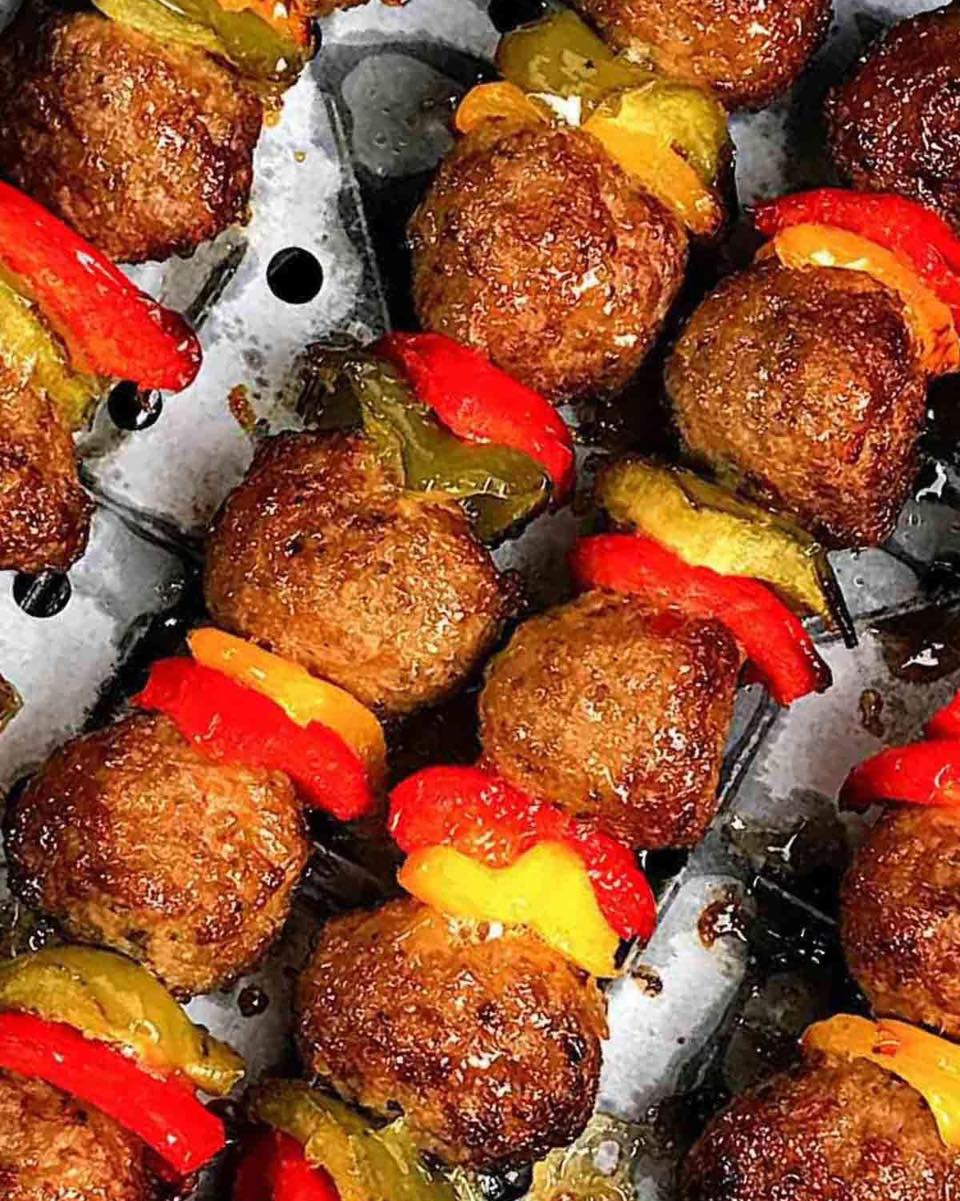 Air - Tried these meatball kebabs in the air fryer and they’re ...