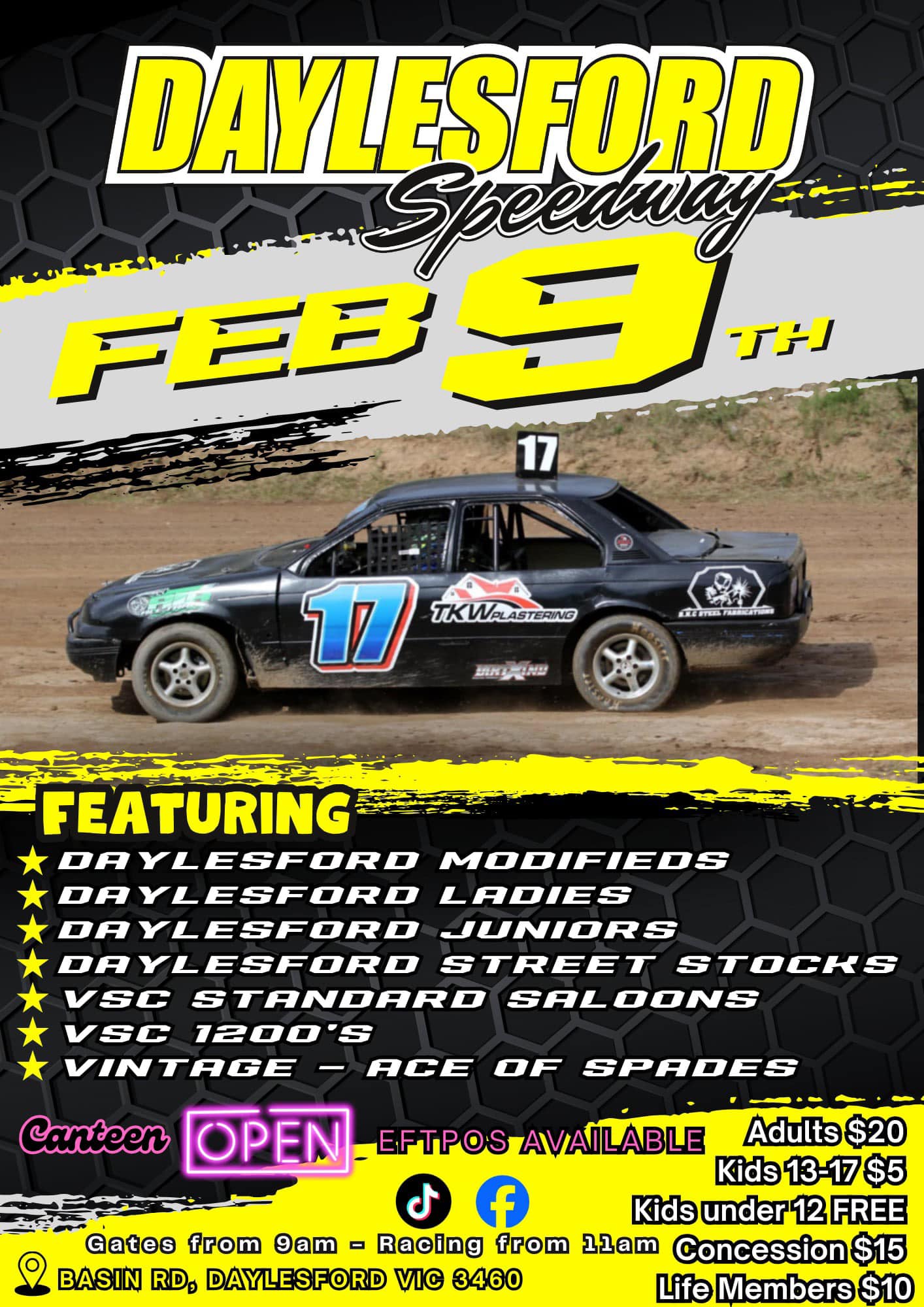 NOMINATION POST. SUNDAY FEBRUARY... - Daylesford Speedway