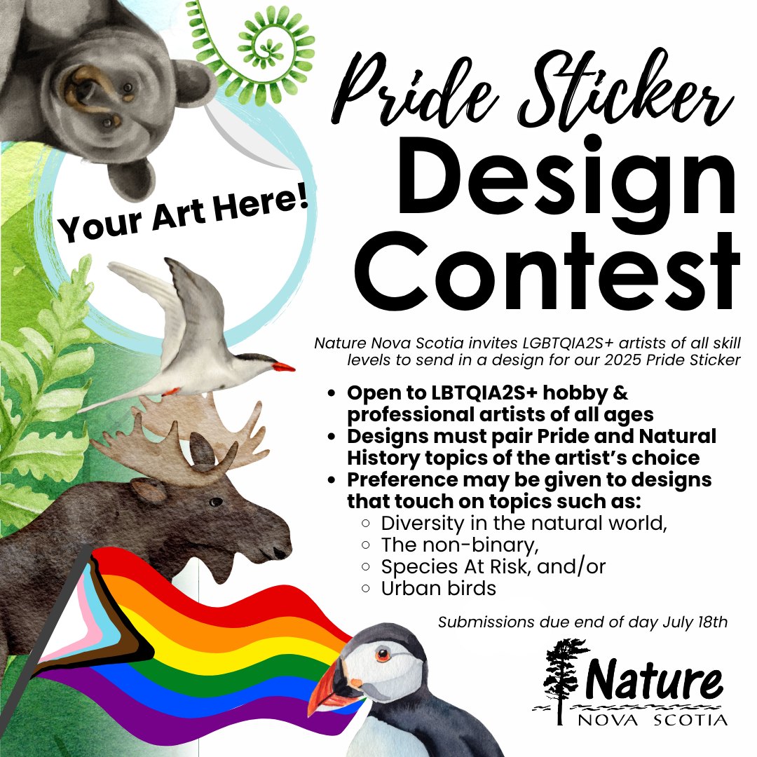 Nature - Help us design our 2025 Pride Sticker! Nature Nova Scotia is ...