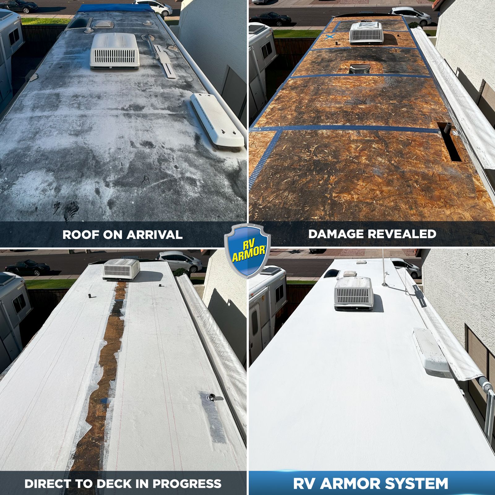 RV - 🔧 Roof Overhaul: Ward’s 2005 National Dolphin | Direct-to-Deck ...