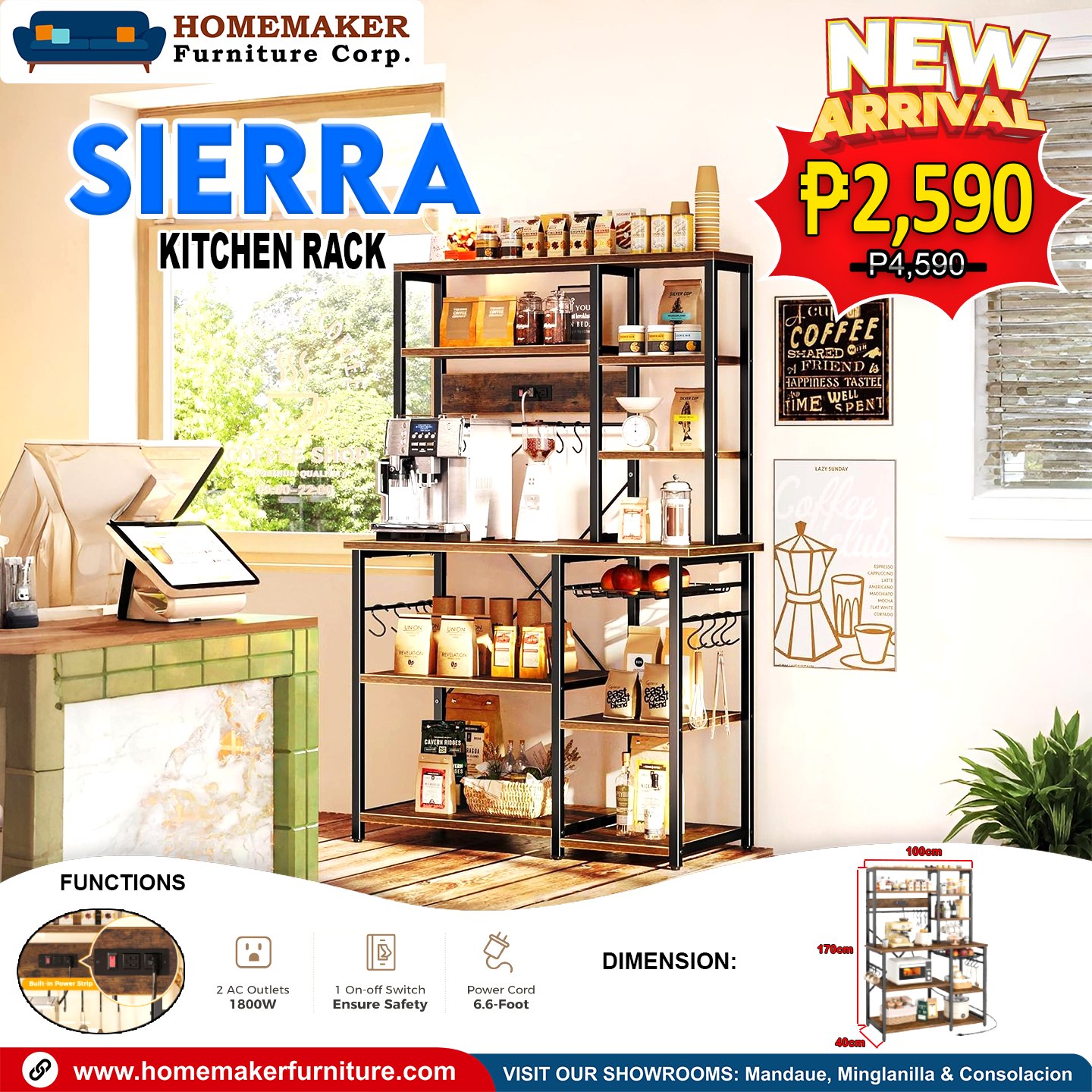 Homemaker - 🚨 NEW ARRIVAL ALERT! 🚨 Meet the SIERRA KITCHEN RACK — your ...