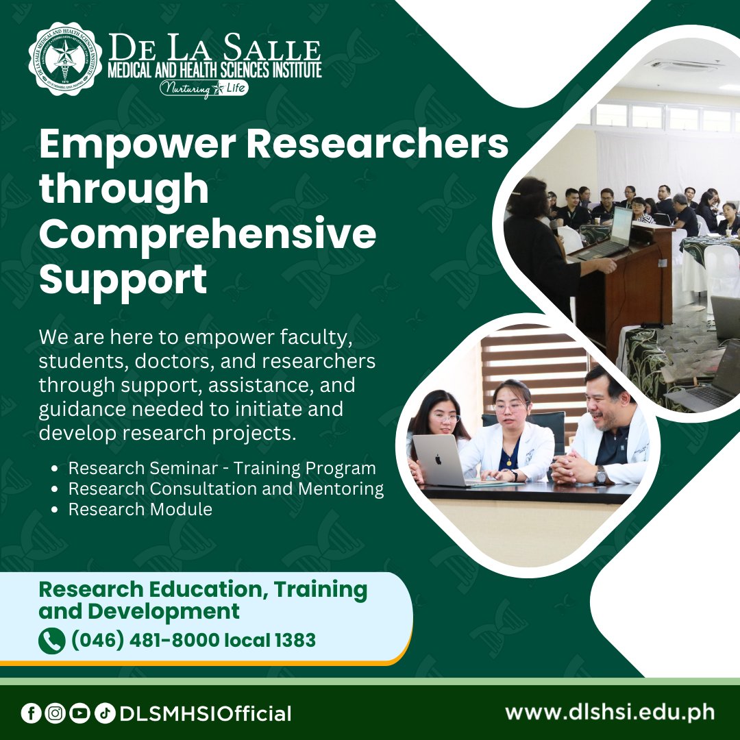 De - We initiate research seminar-training programs, research ...