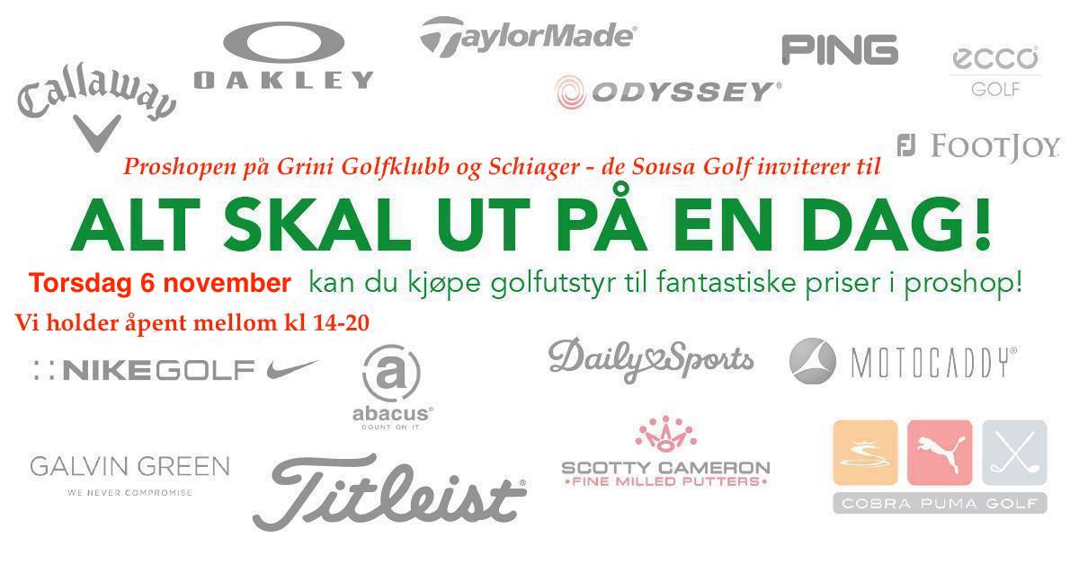 Proshopen på Grini inviterer til 