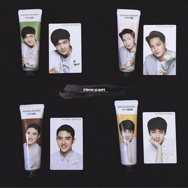 EXO - EXO Nature Republic Hand Cream Set + Photocard One handcream