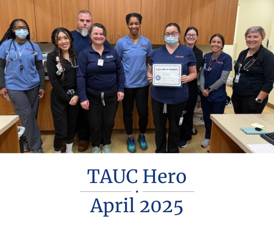 Total - Congratulations to our April 2025 TAUC Hero, Jaime Riggs! Jaime ...