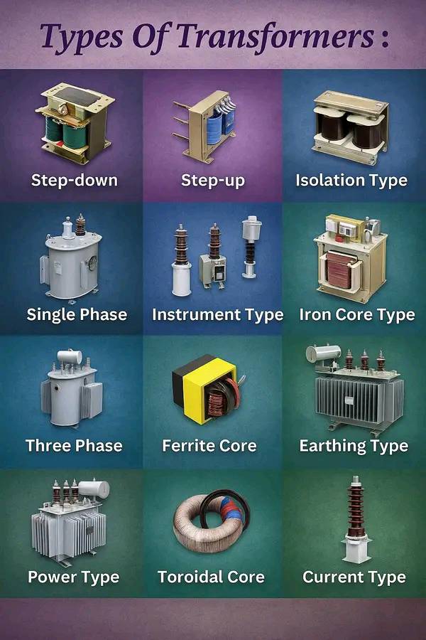 Types of transformer - Electrical Engineering World | Facebook