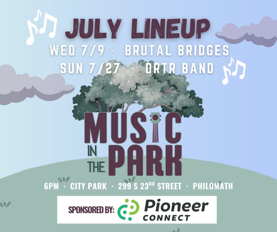 🎶 July Lineup – Music in the... - City of Philomath, Oregon | Facebook