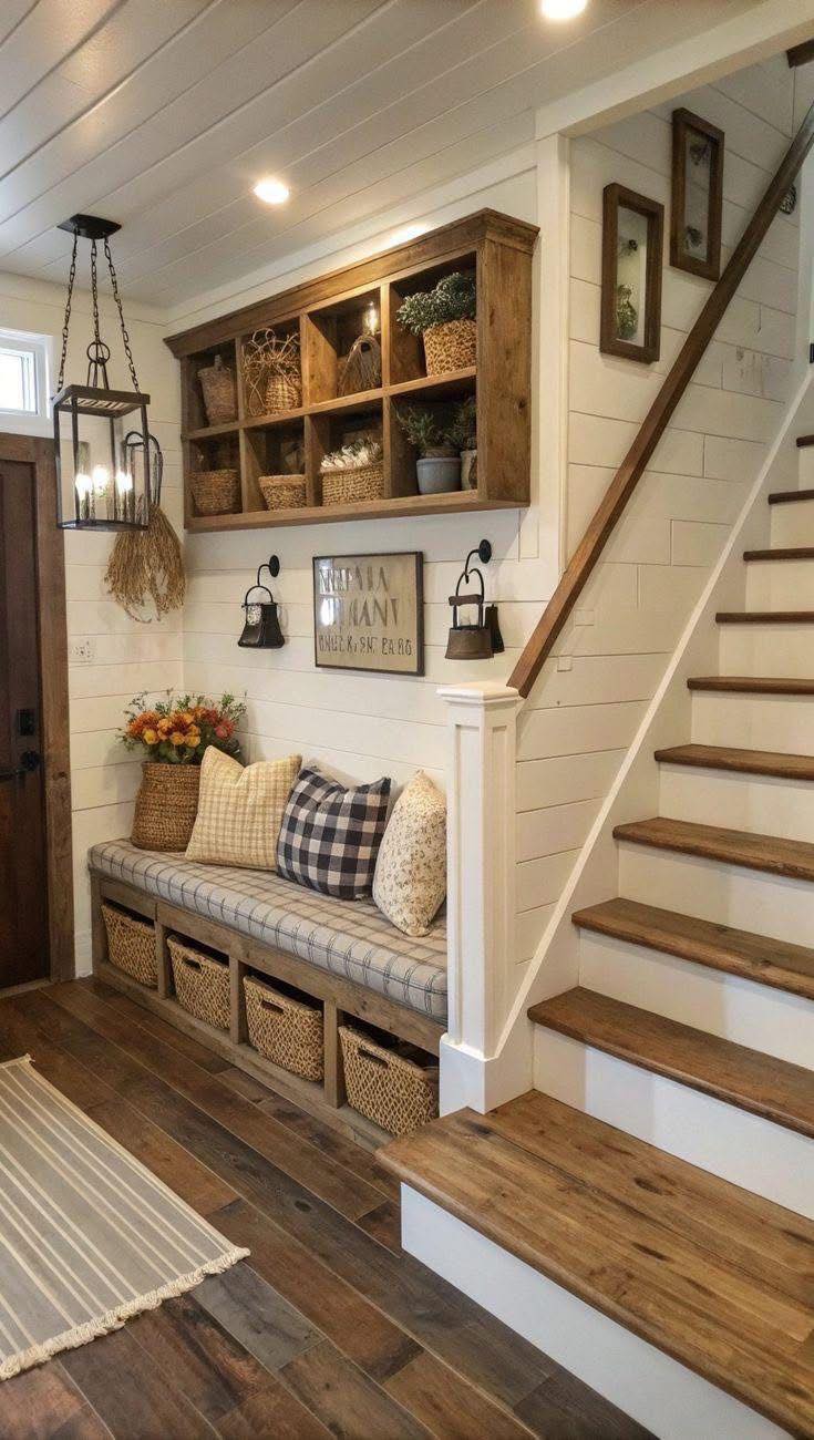 Beth's - Beautiful and Functional Entry 🤎🤎🤎 . . . 📷 Pinterest/ pinned ...