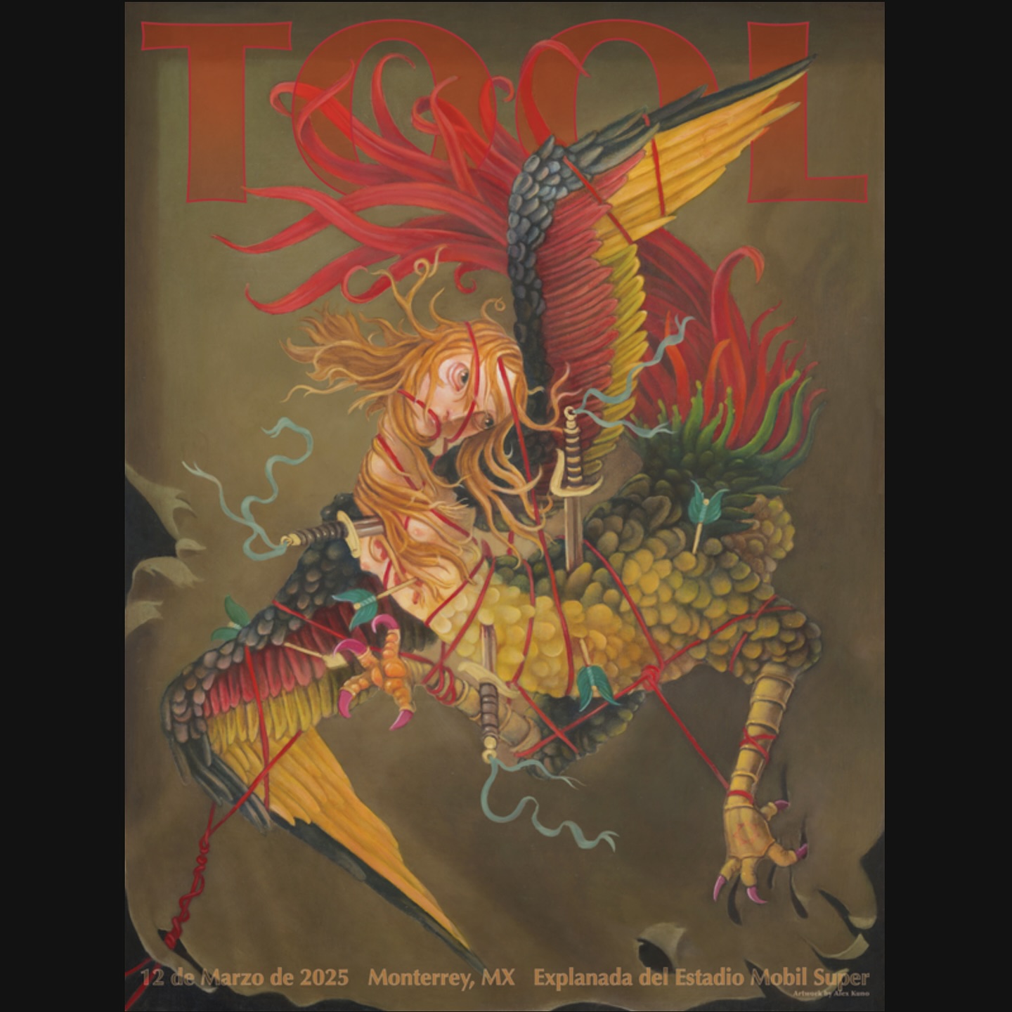 Tool - New event poster by the amazing @alexkuno for Monterrey