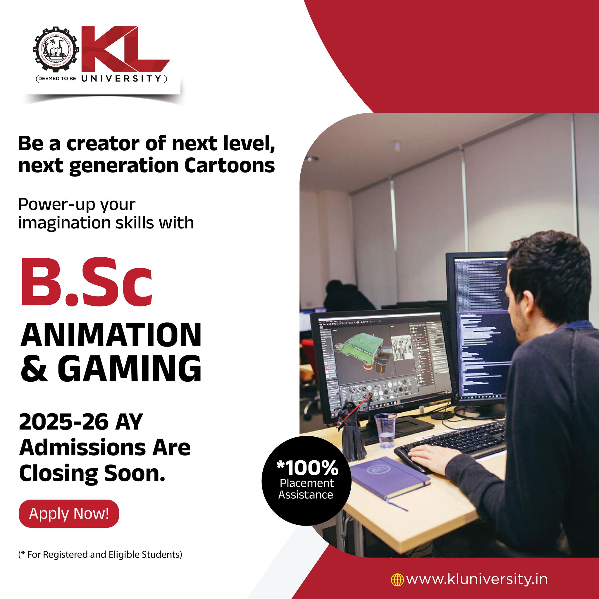 KL - Dreaming of creating the next big animation or game? KL University ...