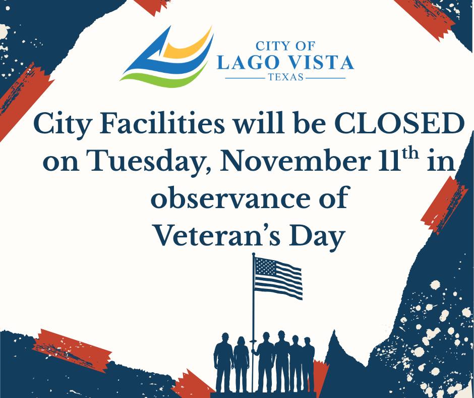 City - REMINDER: *City Offices Closed in Observance of Veterans Day ...
