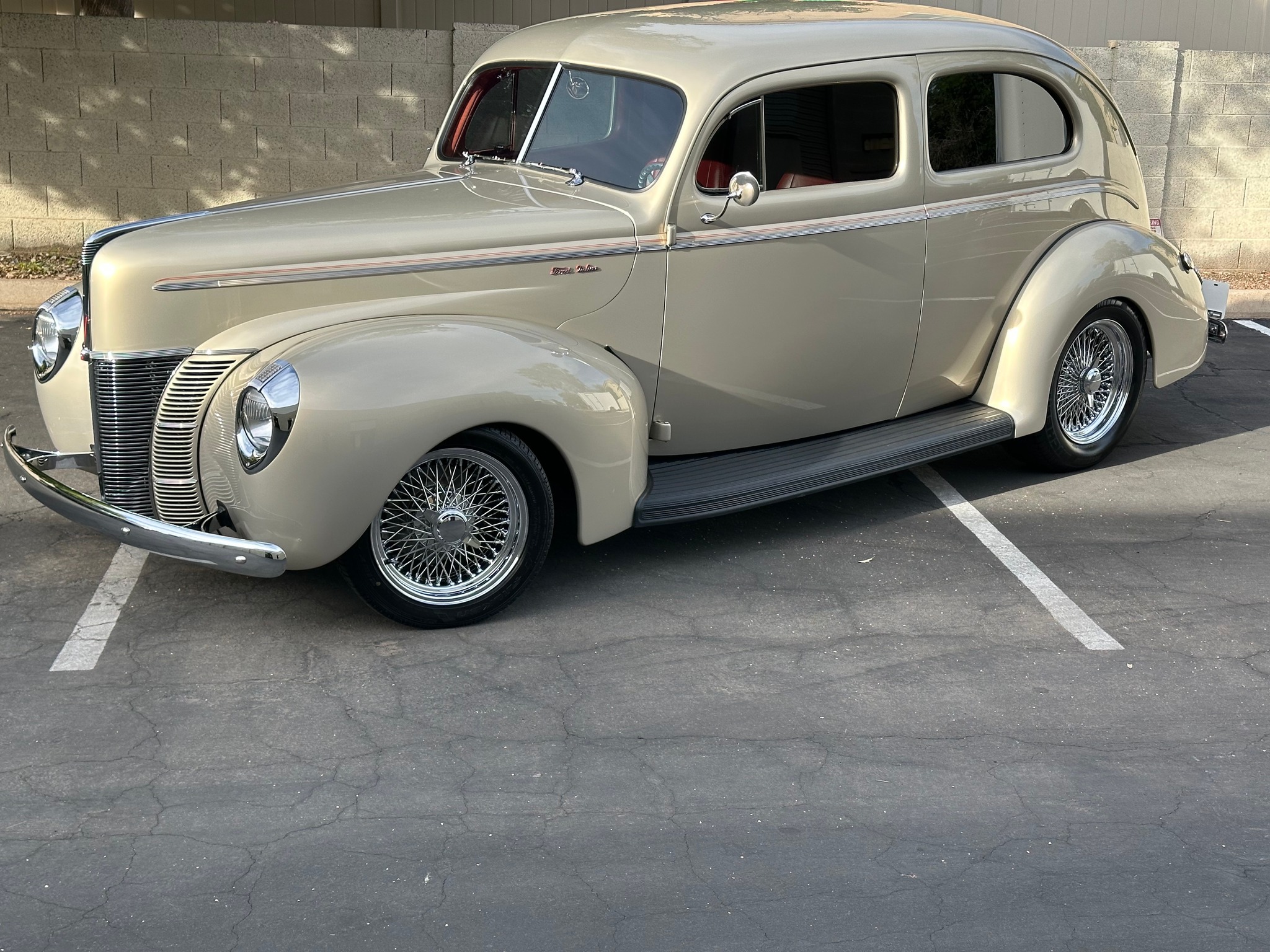 40 Ford out of Phoenix Arizonia owned by Mike Walden. He choose