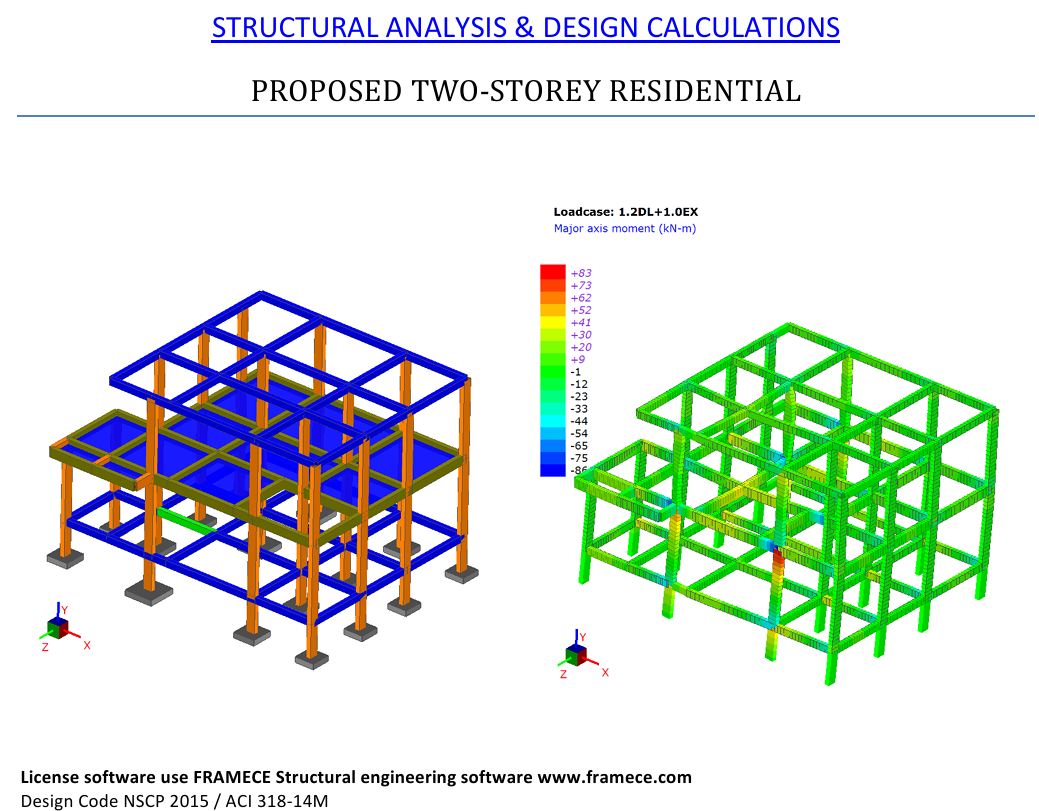 ENT - Two (2) Story Reinforced Concrete Design + Roof. License software ...