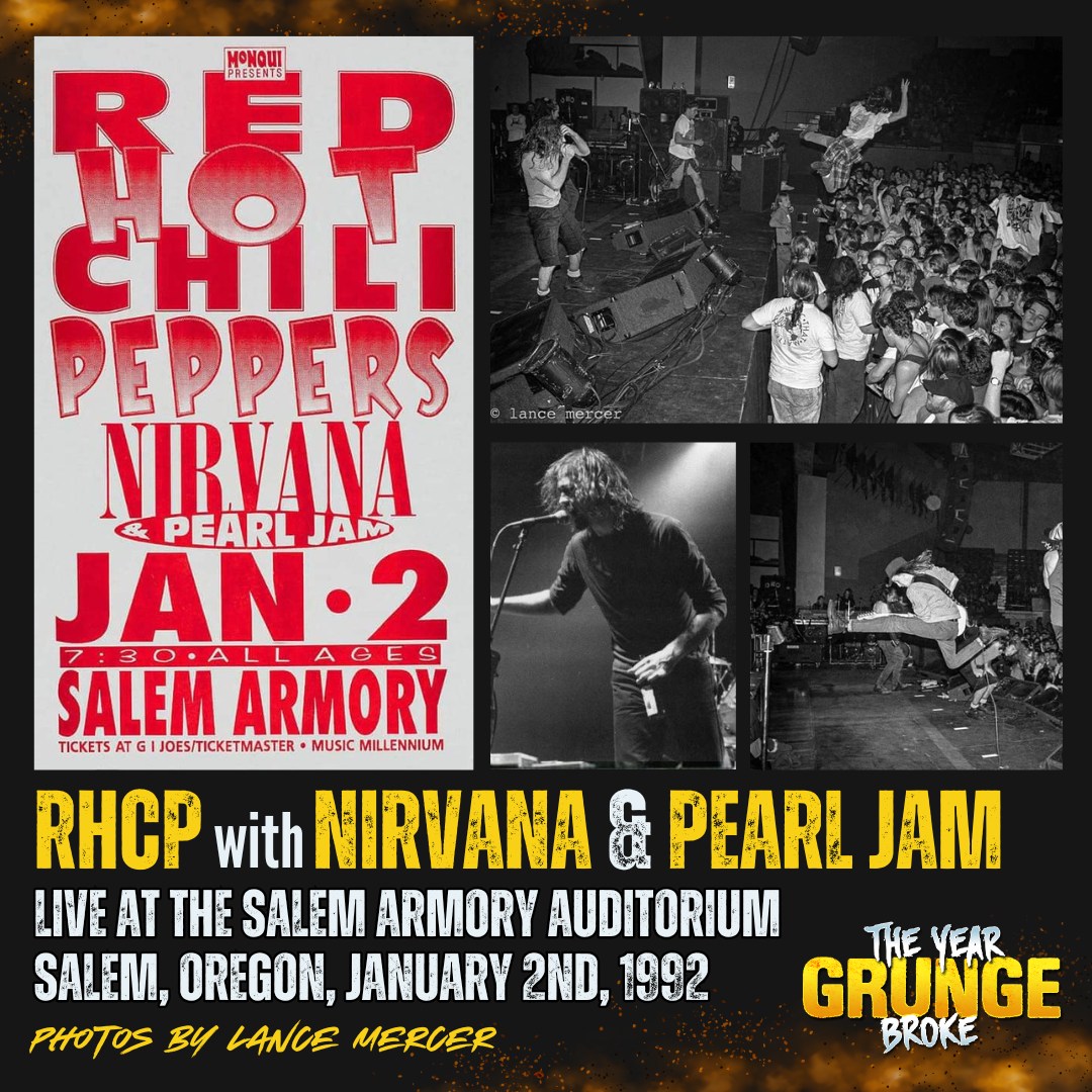 OTD December 27, 1991, Red Hot Chili Peppers, #Nirvana and