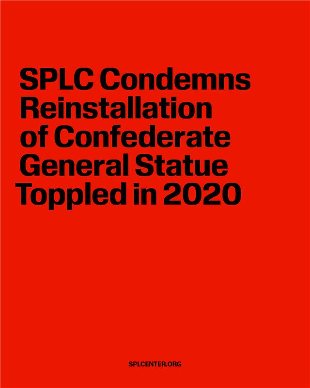 The SPLC vehemently condemns... - Southern Poverty Law Center | Facebook