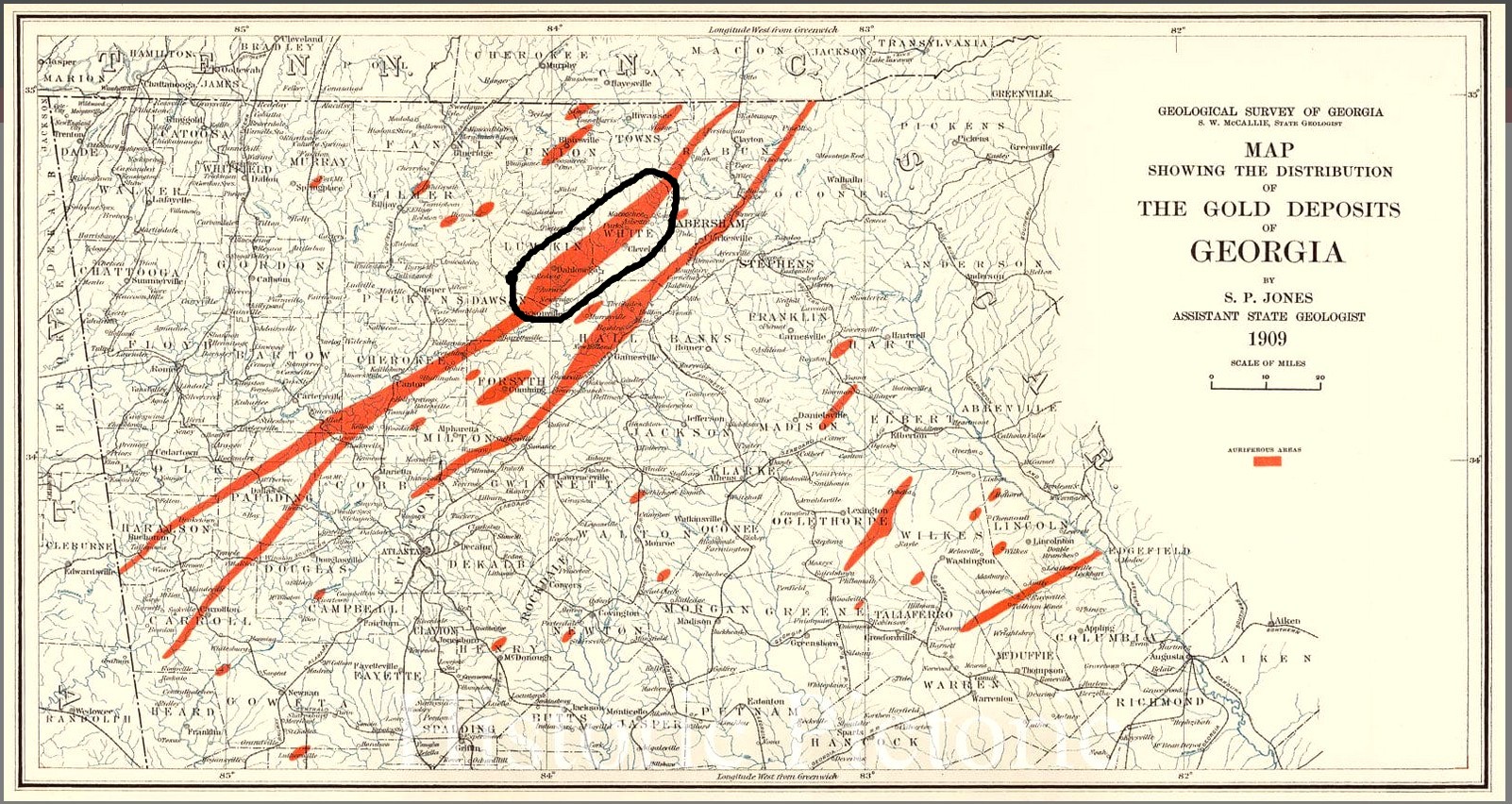 The Professional - Map of the gold belt deposits of the state of ...