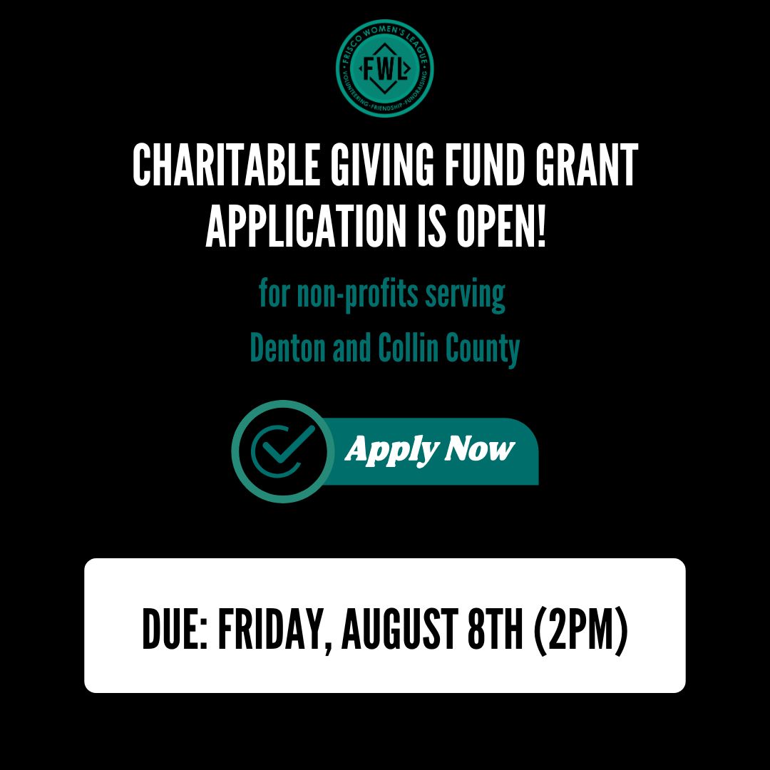 Frisco - 🚨 NOW OPEN! 🚨 Frisco Women’s League 2025–2026 Nonprofit Grant ...