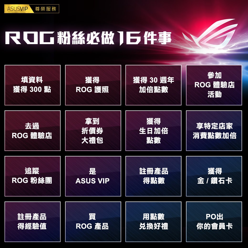 ⭐ASUS VIP 尊榮服務⭐ ROG粉絲看過來👀... - ASUS Republic of Gamers