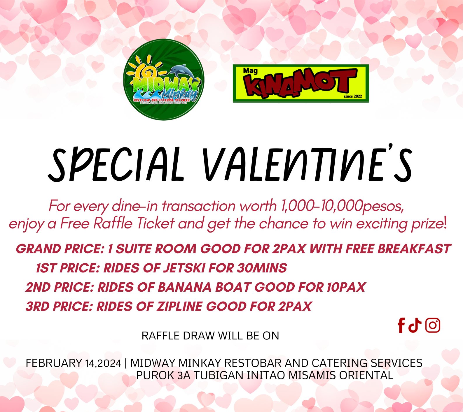 Midway - ‼️SPECIAL VALENTINES‼️ RAFFLE For every dine-in transaction ...