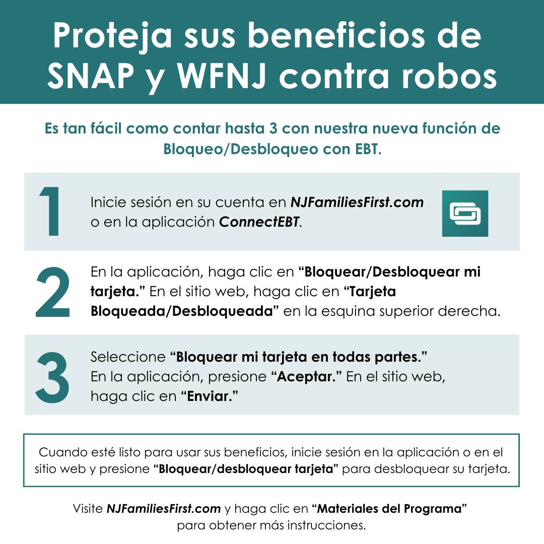 NJ - 🔐Siga estos pasos rápidos y sencillos para asegurar su tarjeta EBT ...
