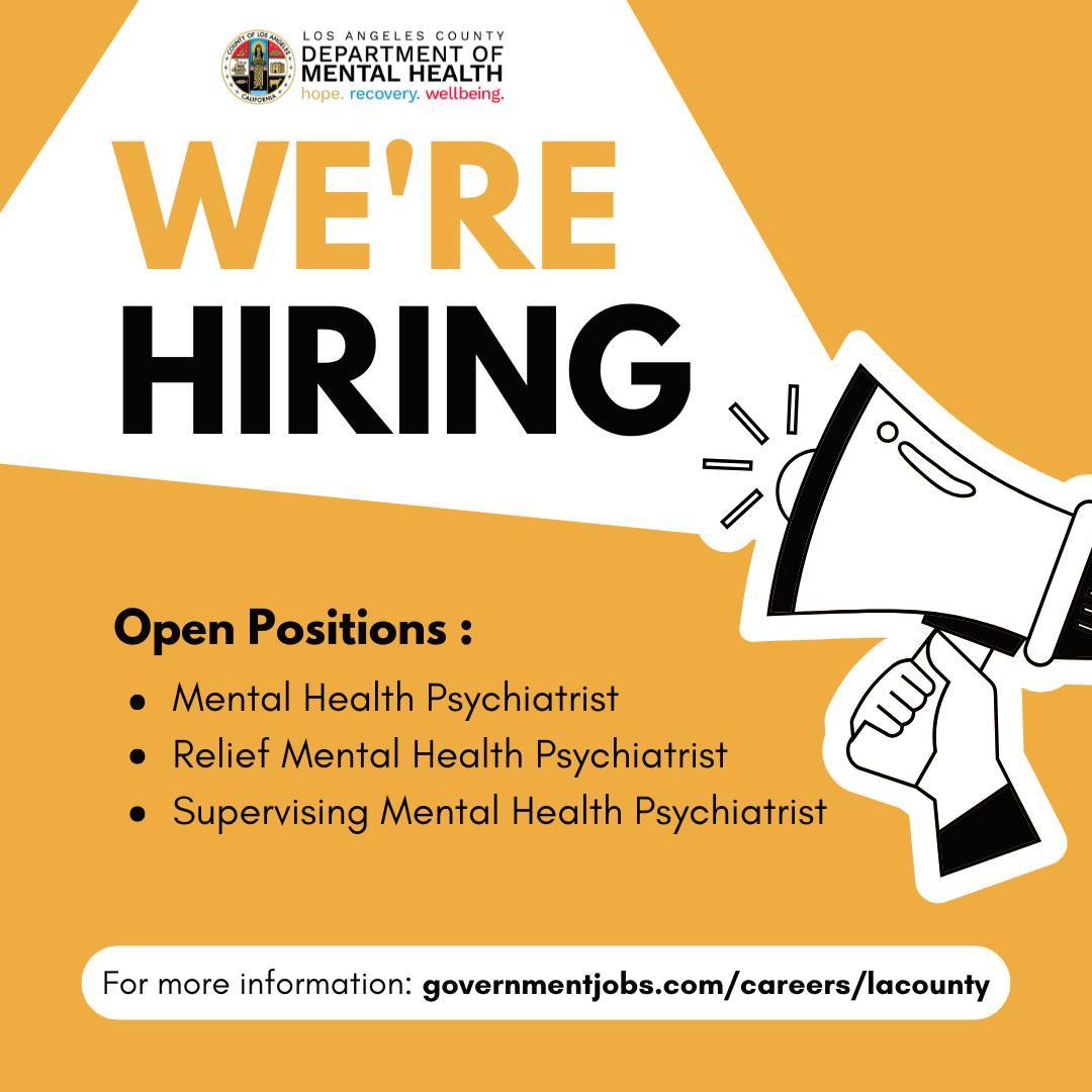 We're... - Los Angeles County Department of Mental Health | Facebook