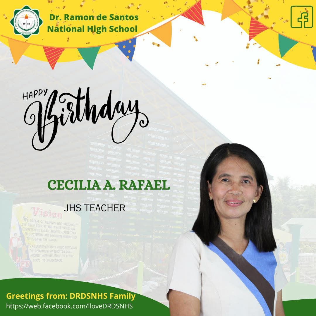 Happy birthday,... - Dr. Ramon de Santos National High School | Facebook