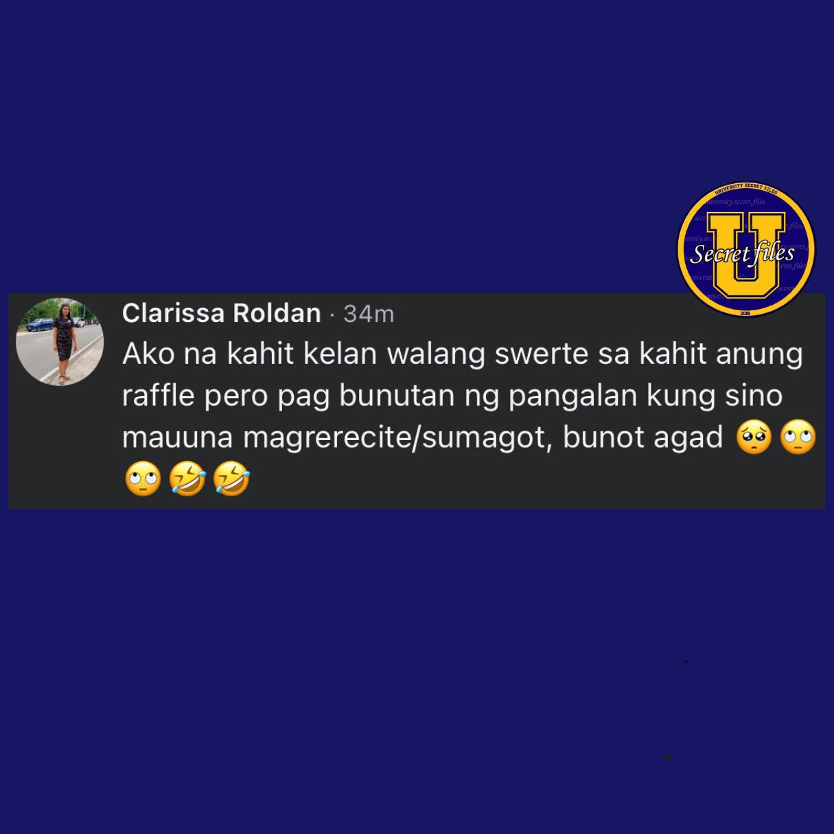 University - pag raffle, malas, pag recitation, swerte.. 🥹 | Facebook