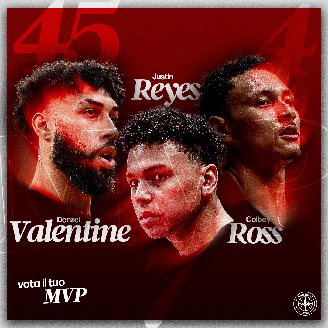 👑 Vota qui l'MVP della vittoria... - Pallacanestro Trieste